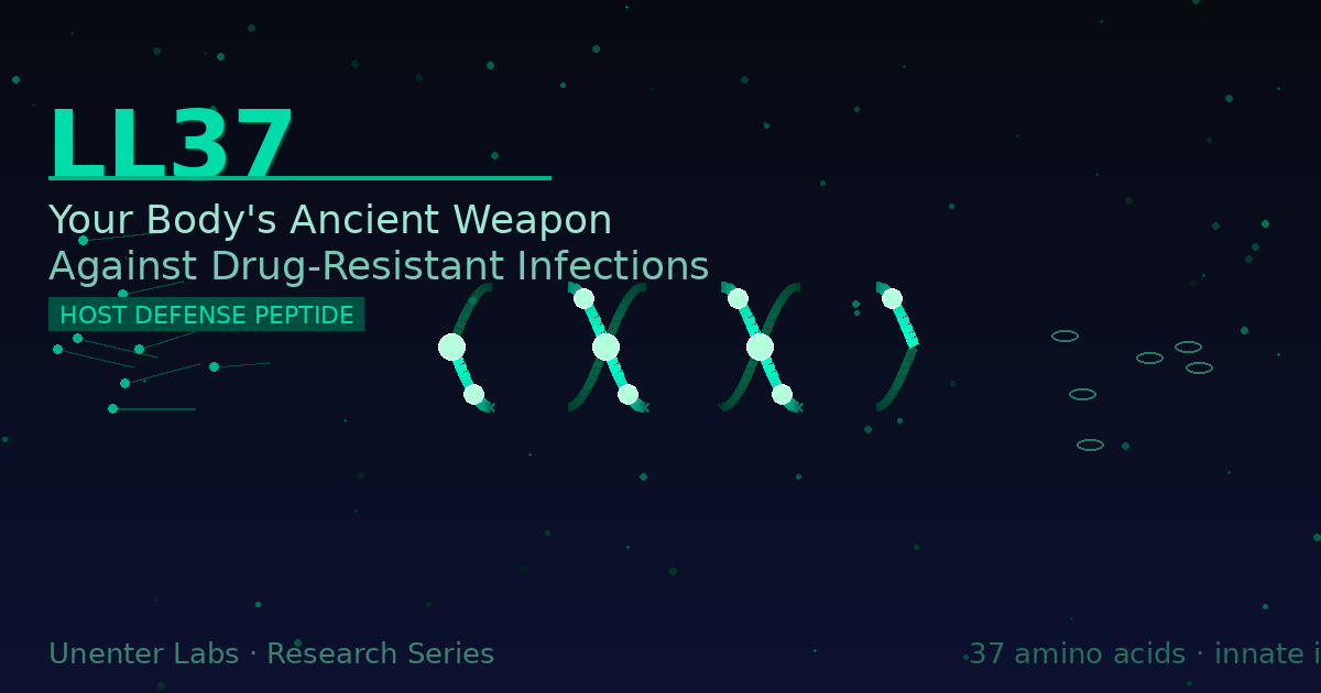 LL37: Your Body's Ancient Weapon Against Drug-Resistant Infections